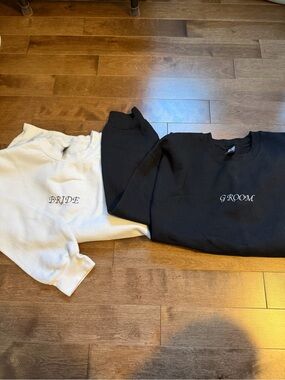 Bride and Groom matching crewneck